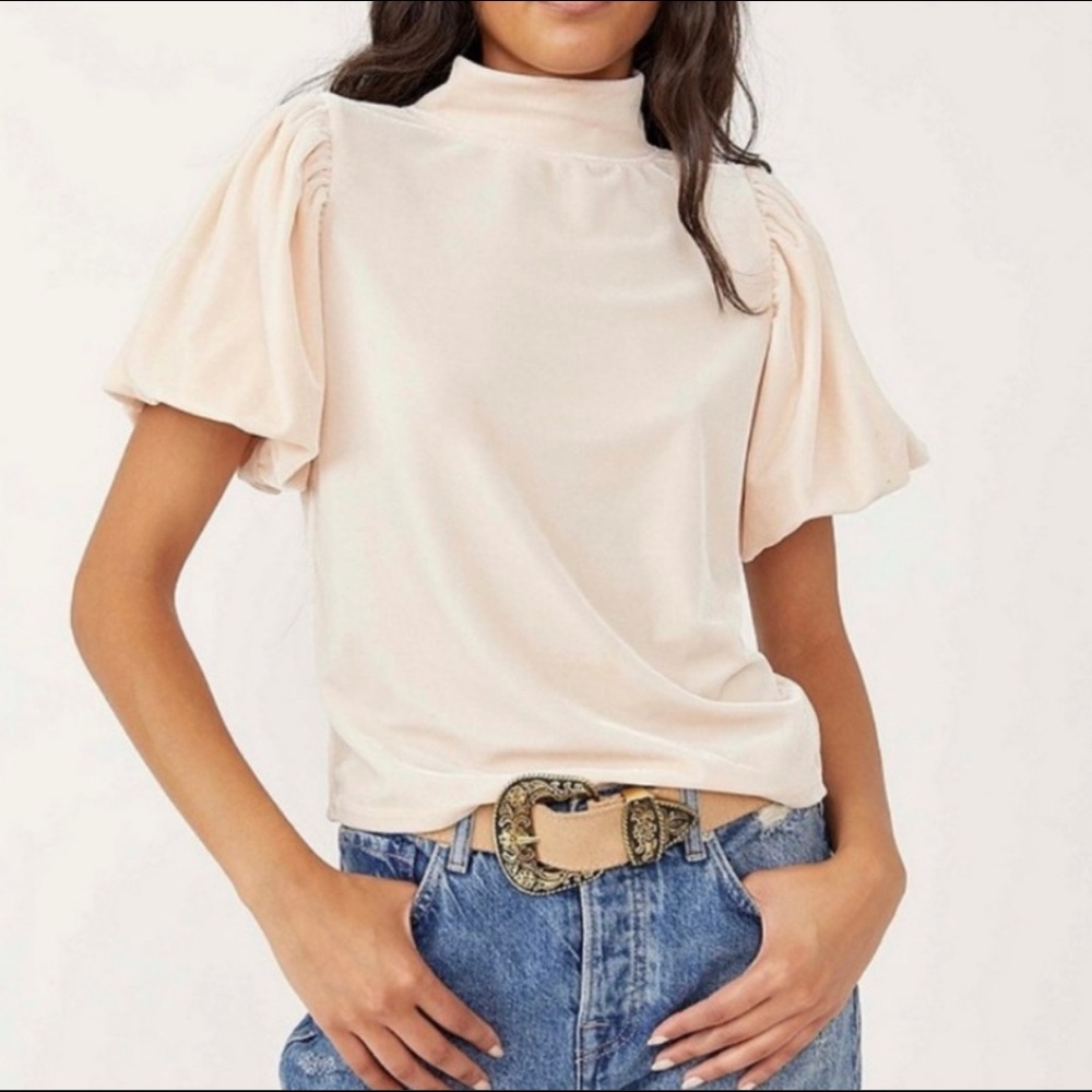 Free People Claudia Velvet Tee